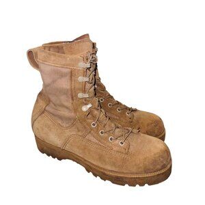 Wellco Military Tactical Combat Boots 7.5N Tan Suede Durable Sole Dessert